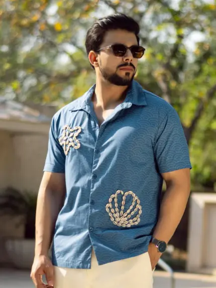 Shell Embroidered Shirt